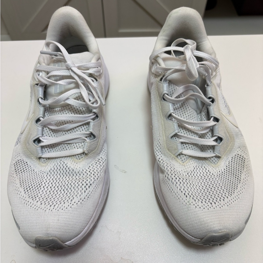 Nike White Mesh Low-Top Sneakers